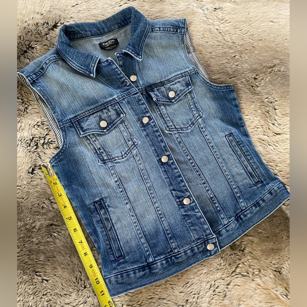 Bebe Denim Vest - Picture 4 of 5